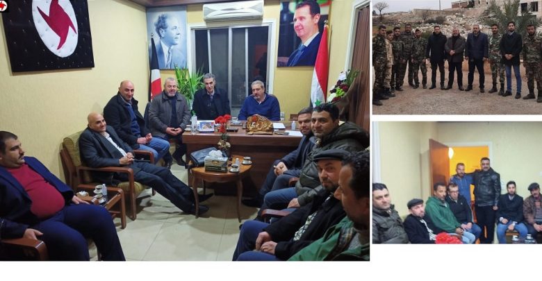 وفد مركزي من قيادة “القومي” عقد اجتماعات ولقاءات في منفذية حلب