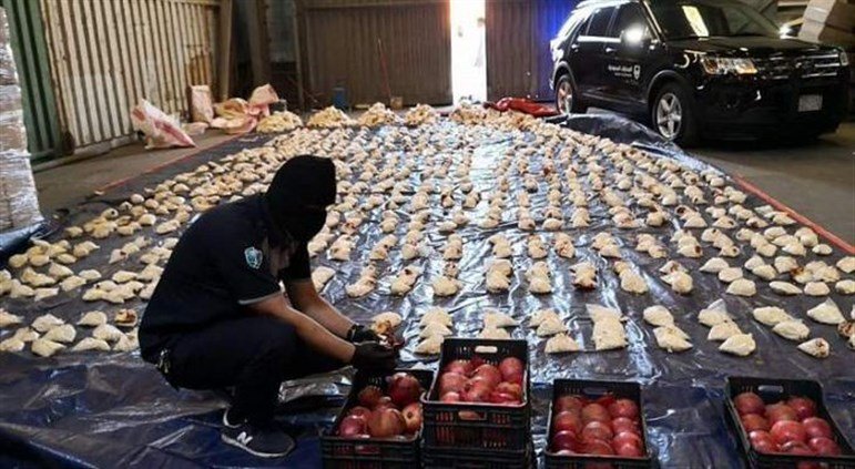 الجمارك السعودية: إحباط تهريب 5.3 مليون حبة كبتاغون مخبأة في إرسالية رمان واردة من لبنان