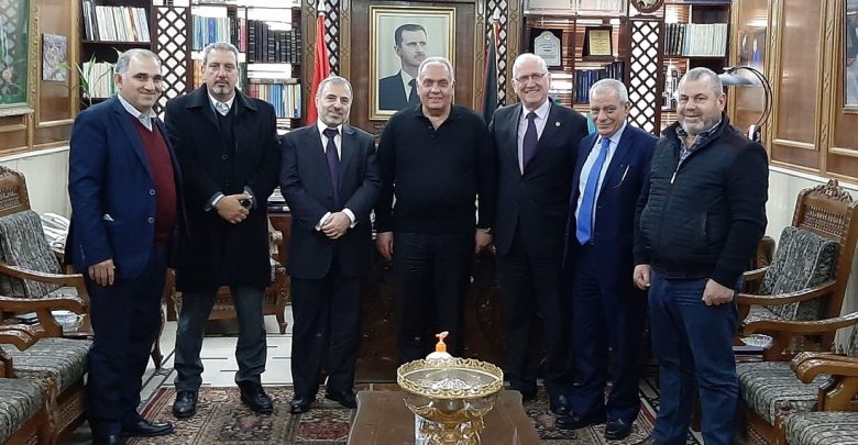 رئيس”القوميّ”  وائل الحسنية زار أمين فرع “البعث” في حمص على رأس وفد مركزيّ