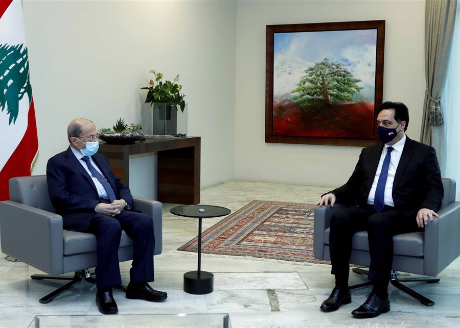 دياب من بعبدا: لقاء قريب بين الرئيس عون والحريري في الوقت الذي يجدانه مناسبًا