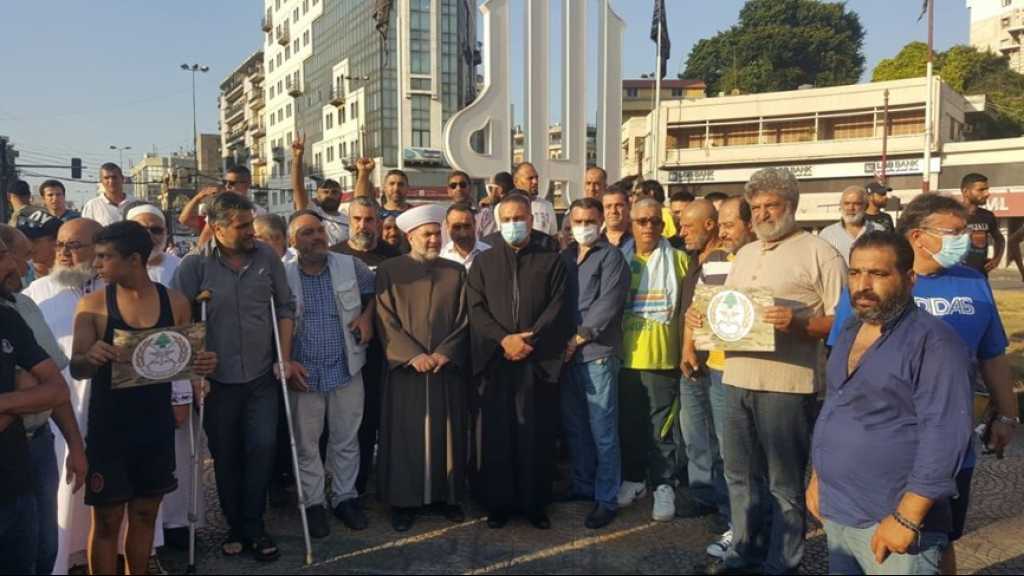 وقفة تضامنية مع الجيش والقوى الأمنية بساحة النور في طرابلس