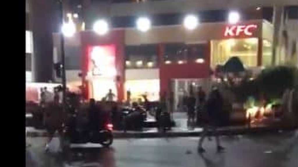 بالفيديو: تكسير محلات ما بين الروشة والحمرا!