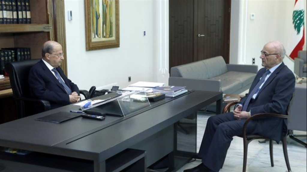    الرئيس عون استقبل كلاس واوهانيان وعرض مع نصري خوري لتقرير اللجنة الفنية المشتركة لخط الغاز