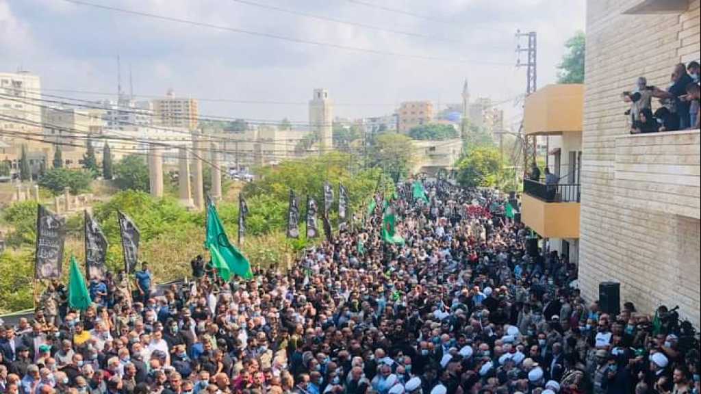 وداع جماهيري ورسمي حاشد لحرم الامام الصدر في مدينة صور شارك فيه الآلاف
