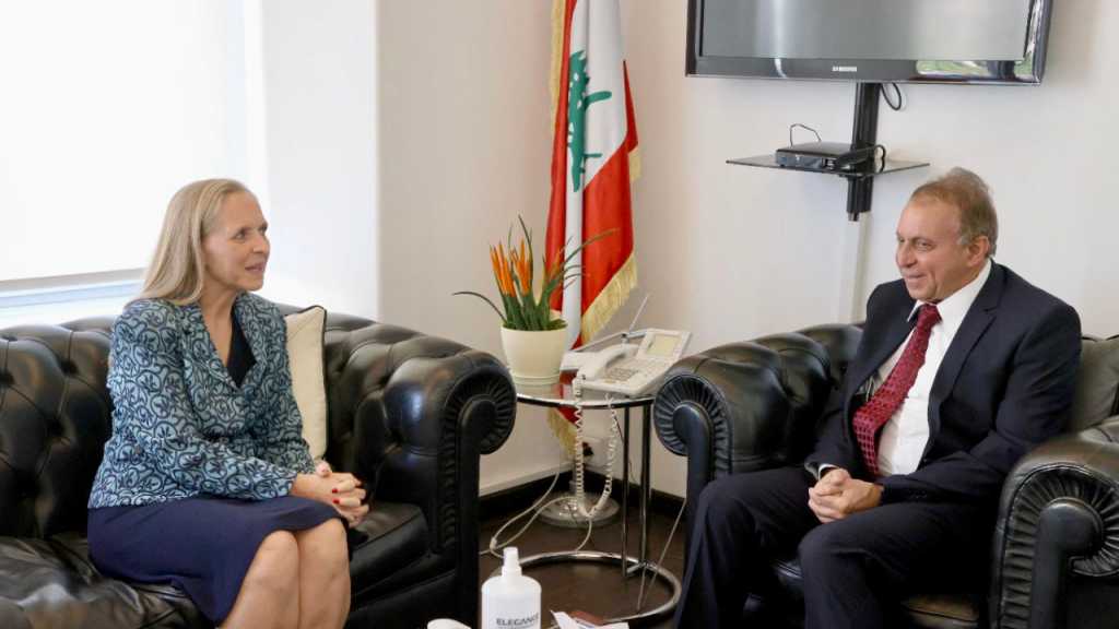 الوزير شرف الدين عرض مع سفيرة كندا الأوضاع العامّة