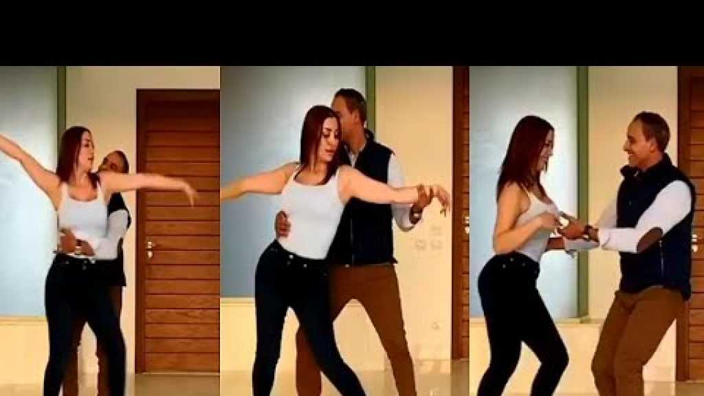 نسرين طافش ترقص مع مدربها (فيديو)