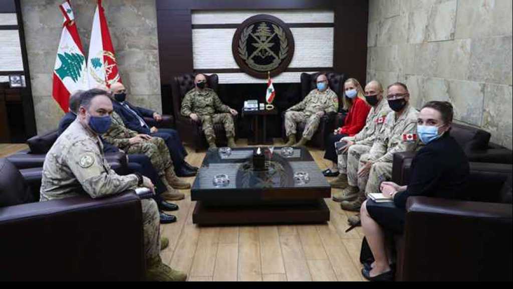 قائد الجيش عرض مع وفد كندي تعزيز التعاون بين جيشي البلدين