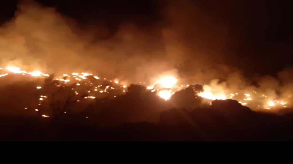 بالفيديو- حريق يلتهم غابات بشامون ومؤازرة من فوج إطفاء بيروت