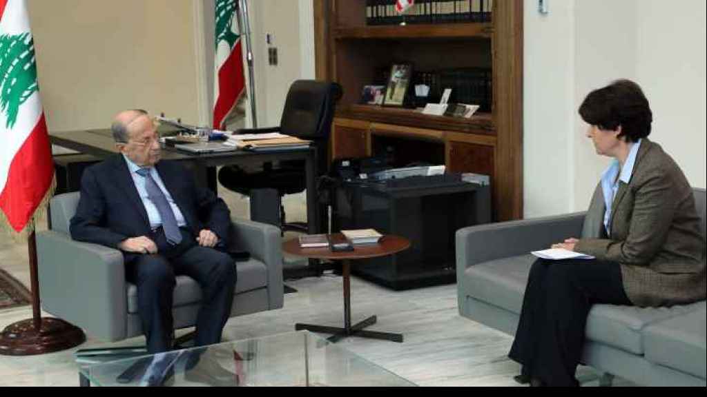 سفيرة فرنسا أطلعت الرئيس عون على نتائج جولة ماكرون الخليجية