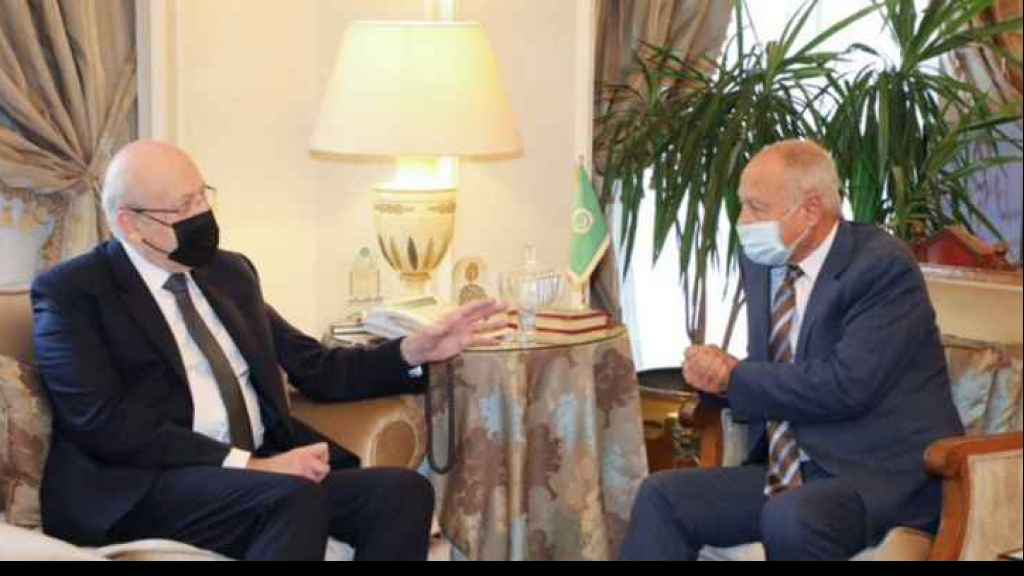 ميقاتي يزور مقر جامعة الدول العربية ويلتقي ابو الغيط