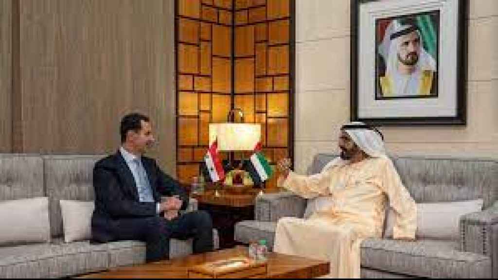 بالصور ـ الأسد يزور الإمارات ويلتقي محمد بن راشد في دبي