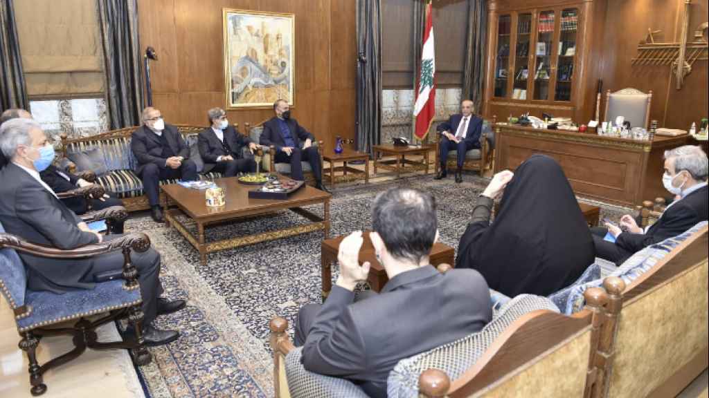  بري استقبل وزير الخارجية الايراني