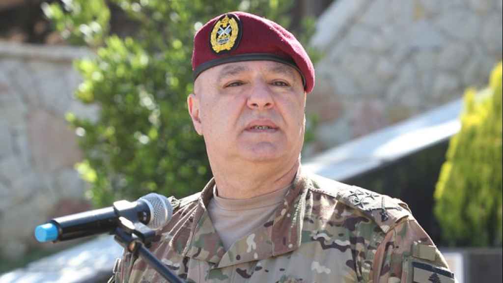 وصول قائد الجيش للقاء بري في عين التينة والموعد كان محددا سابقا وبالتالي لم ينضم إلى اللقاء مع هوكستين
