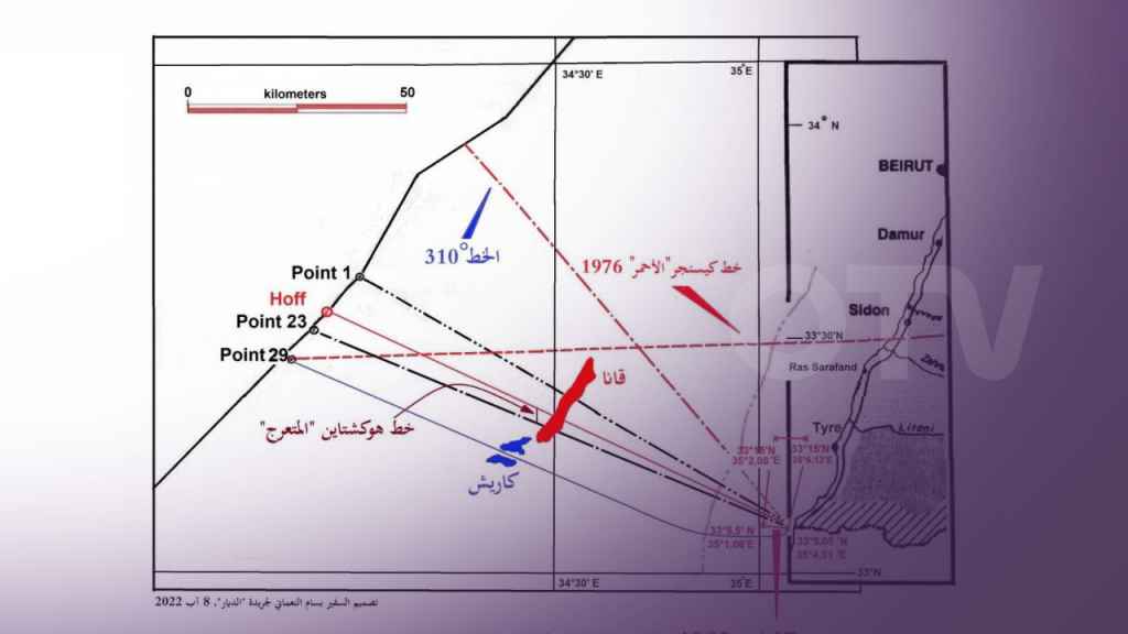 أوساط ديبلوماسية: كل المنطقة إلى الجنوب من “خط كيسنجر” هي مياه إقليمية لبنانية 