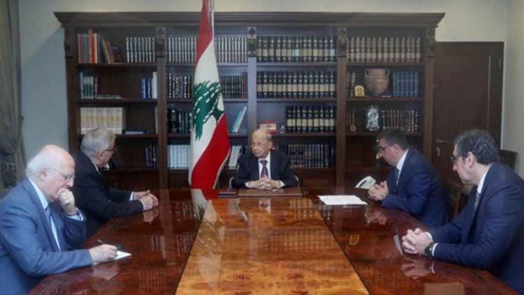 لقاء في بعبدا بشأن خطة عودة النازحين السوريين