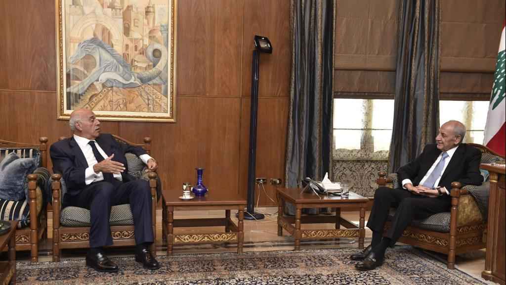  الرئيس بري عرض الاوضاع العامة مع الرئيس ميقاتي واستقبل رئيس اللقاء الديمقراطي والوزير السابق فارس بويز