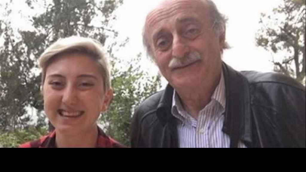 (بالصورة)  ابنة وليد جنبلاط تدخل القفص الذهبي.. والعريس نجل رئيس مجلس ادارة قناة 'LBCI' بيار الضاهر
