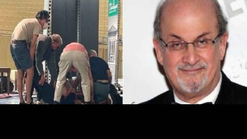سلمان رشدي يفقد إحدى عينيه ويصاب بشلل يده