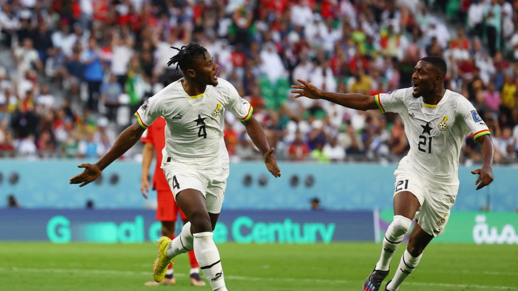غانا تفاجئ كأس العالم وتهزم كوريا الجنوبية