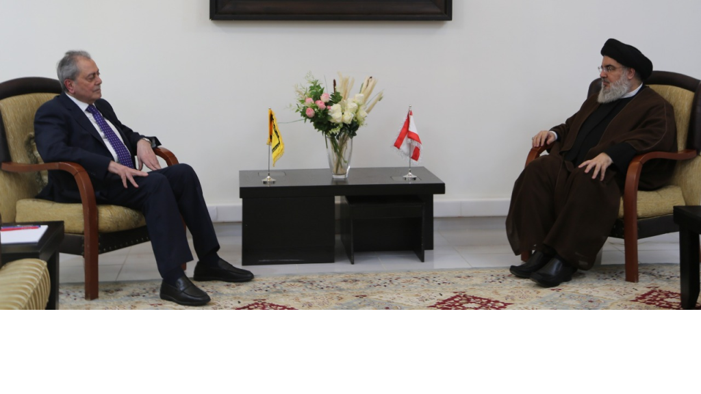 السيد حسن نصرالله استقبل السفير السوري في زيارة وداعية