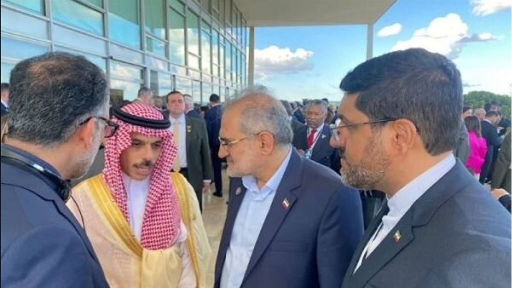 نائب الرئيس الإيراني يلتقي وزير الخارجية السعودي في البرازيل