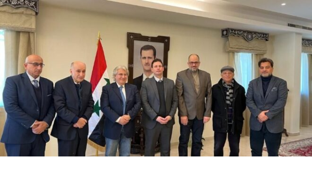 وفد ندوة العمل الوطني زار القائم بأعمال سفارة سوريا معزيا