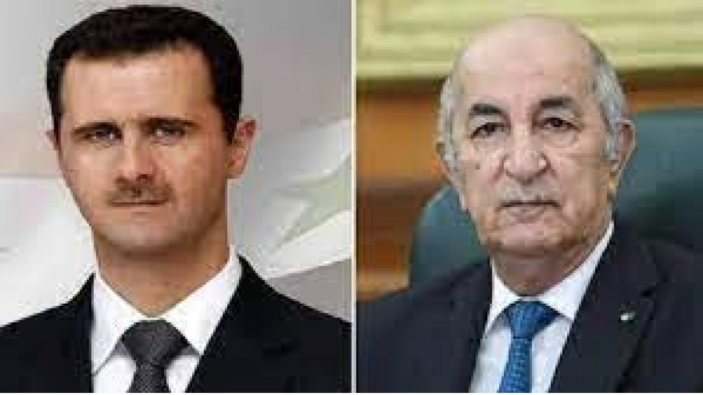 اتصال هاتفي بين الأسد وتبون