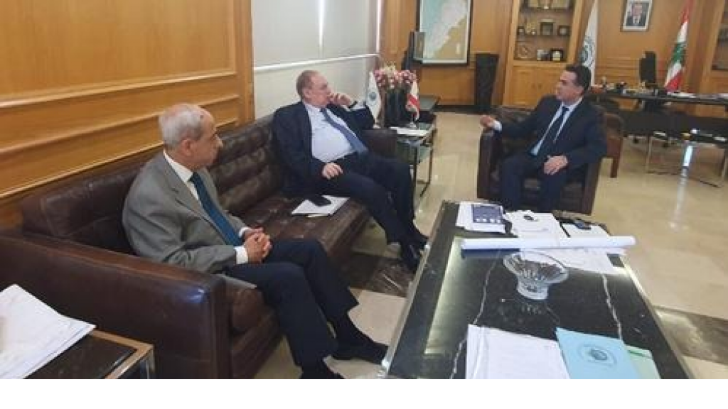النائب فريد البستاني يزور وزير الأشغال لدرس سبل معالجة أضرار العاصفة في منطقة كفرنبرخ- الشوف