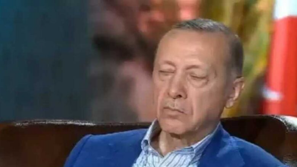 بالفيديو: أردوغان يغفو خلال لقاء تلفزيوني مباشر!