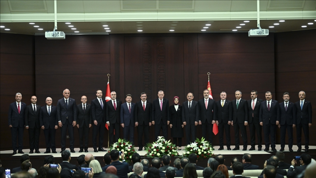أردوغان يعلن التشكيلة الحكومية الجديدة