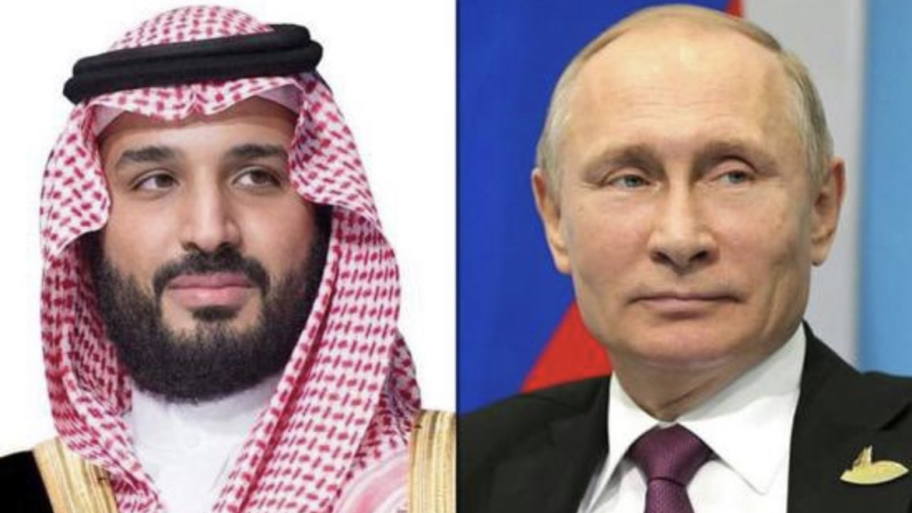  اتصال هاتفي بين بوتين وولي العهد السعودي