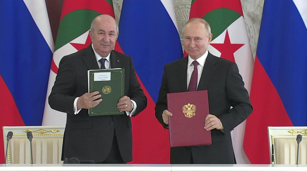تبون: أشكر بوتين على قبول إمكانية وساطة الجزائر بين روسيا وأوكرانيا