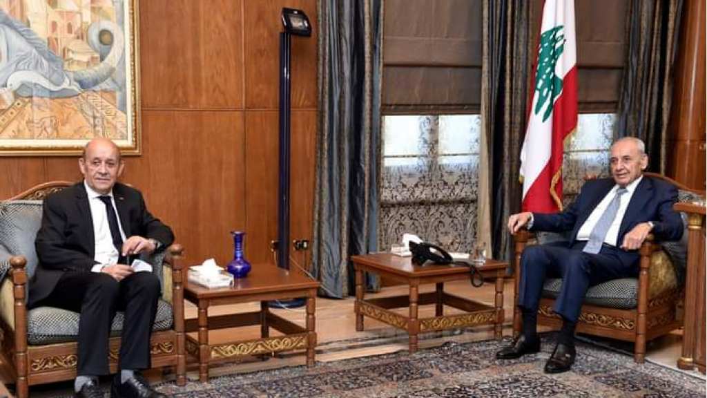 ️الرئيس بري استقبل لودريان والتقى رئيس الهيئة العليا للإغاثة والوزير السابق غازي العريضي وابرق لرئيس دولة الإمارات العربية المتحدة معزياً 