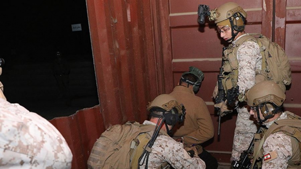 دهم وضبط أسلحة حربية وذخائر في حي الشراونة