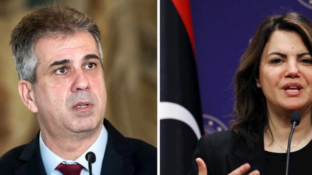 لقاء سري بين وزيري خارجية الاحتلال وليبيا
