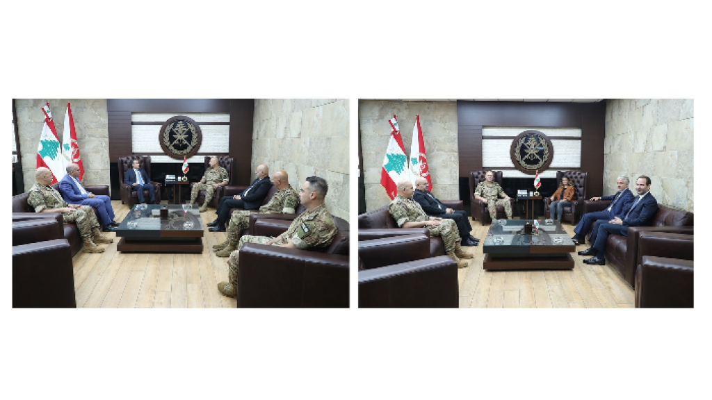 قائد الجيش استقبل حميه.. ومذكرة تفاهم مع وزارة ا لاشغال لمسح الاملاك العامة البحرية