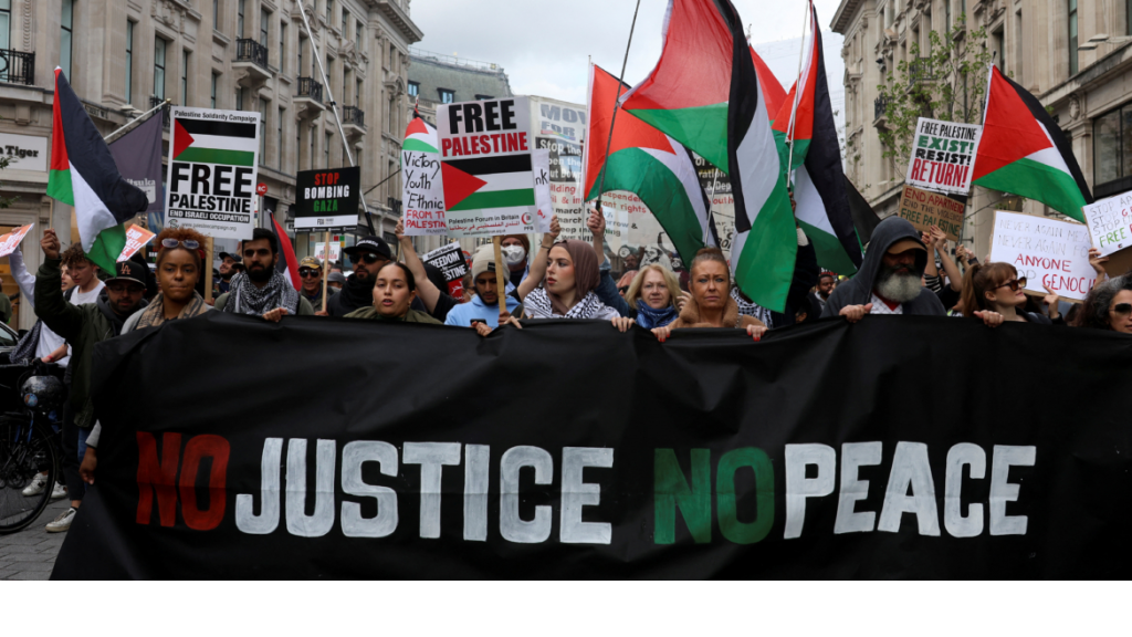 تظاهرات ضخمة بلندن وإسطنبول وبرشلونة وتونس دعماً لغزة.. وباريس تحظر تجمعاً لدعم الفلسطينيين (فيديو) 