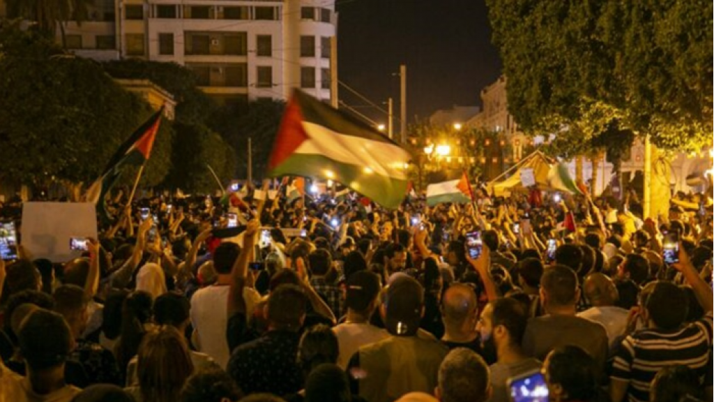 آلاف المصريين يخرجون في تظاهرات في أنحاء البلاد تضامنا مع غزة