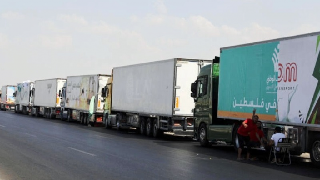 أخيرا … عبرت مساعدات لغزة من رفح