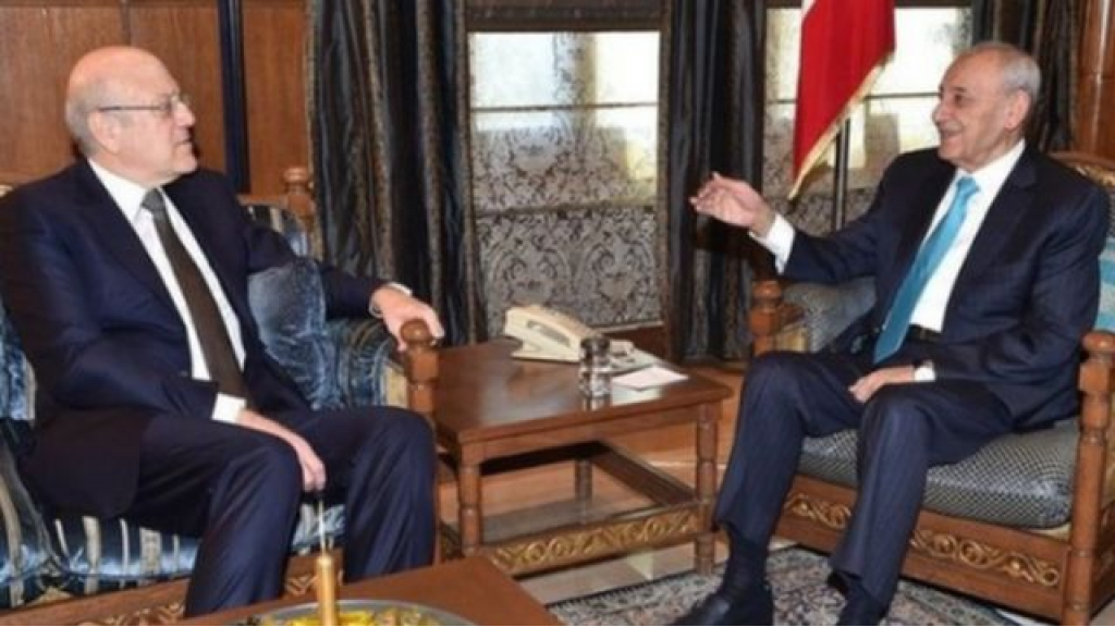 ميقاتي بضيافة بري.. هذا ما تباحثاه