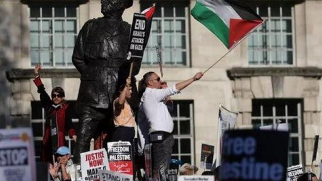 بالفيديو... الآلاف يشاركون في تظاهرة تأييد للشعب الفلسطيني في العاصمة الفنزويلية