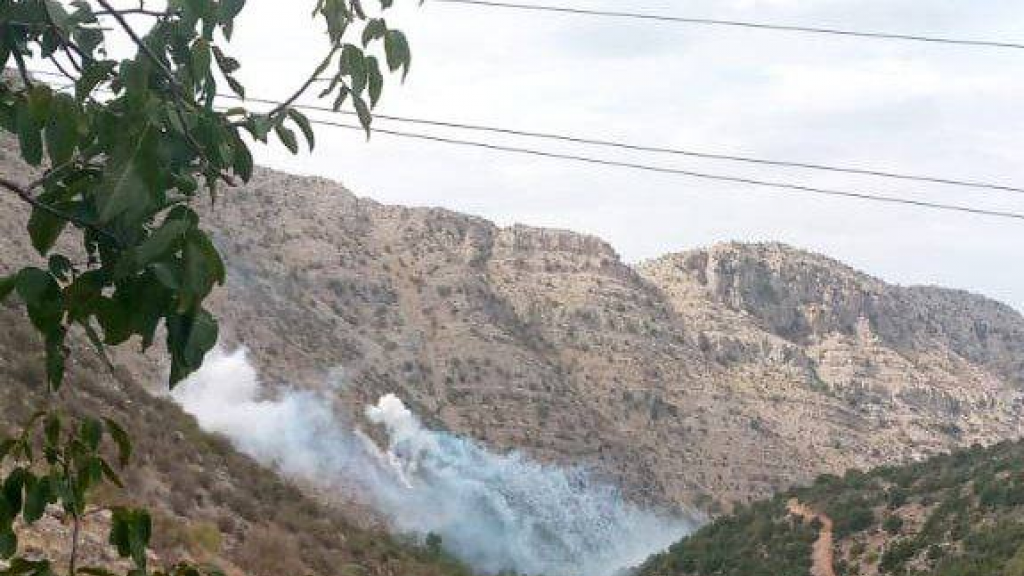 مدفعية العدو تقصف وادي شبعا بالقذائف الفوسفورية