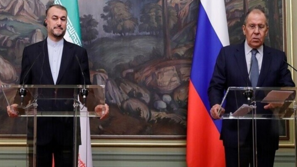 لافروف يبحث مع نظيره الإيراني آخر تطورات الصراع الفلسطيني الإسرائيلي