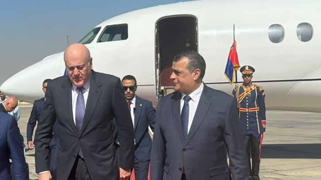 وصول ميقاتي الى مصر للقاء السيسي