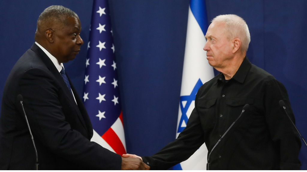 أوستن لغالانت: امتنعوا عن خطوات يمكن أن تؤدي إلى حرب مع 