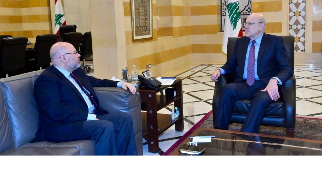 ميقاتي عرض مع الأبيض خطة الطوارئ الصحية والتقى مولوي