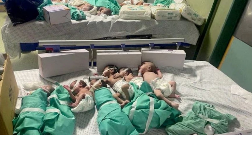 الأطفال الخدج وعشرات المرضى والمصابين لا يزالون في مستشفى الشفاء