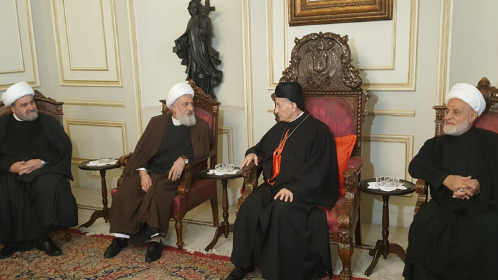 الراعي التقى وفد المجلس الإسلامي الشيعي الأعلى ودعا إلى عقد قمة روحية عاجلة الخطيب: مستعدون لاستضافتها والوحدة الوطنية مطلوبة للحفاظ على الوطن