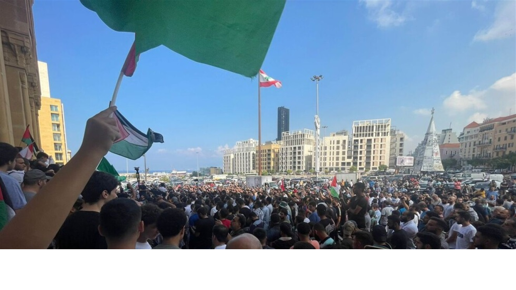  لبنان يعلن الاضراب غداً تضامناً مع غزة