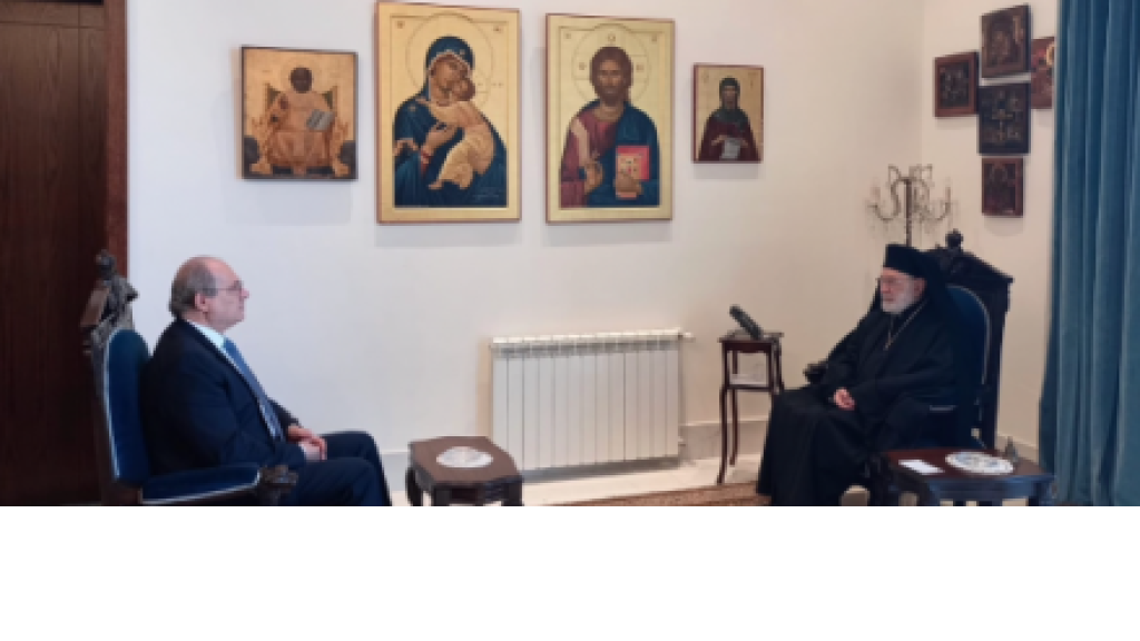 عوده استقبل الشامي وسليم معايدان وتشديد على انتخاب رئيس سريعا